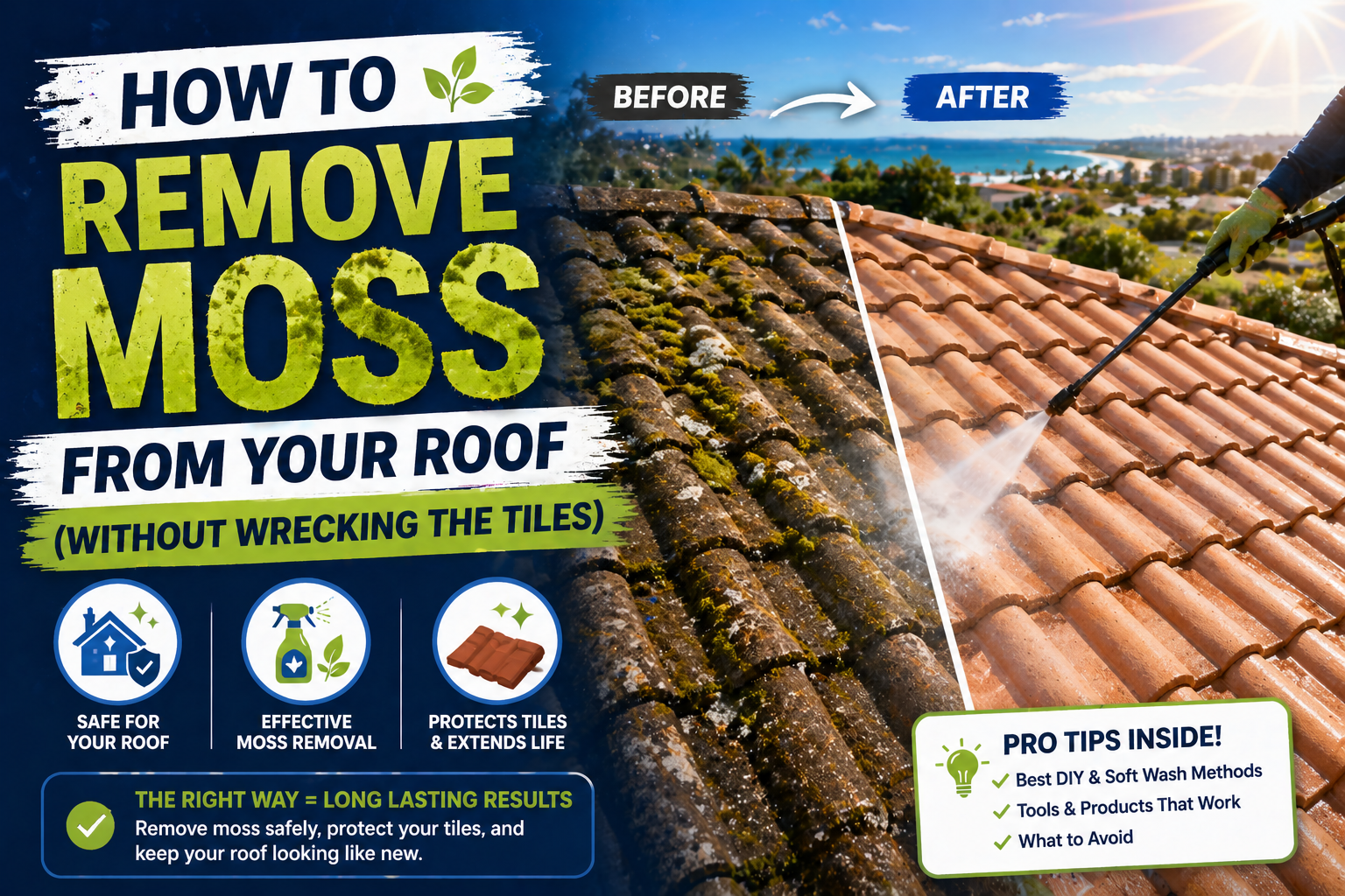 Driveway pressure cleaning — Sunshine Coast Pressure Washing